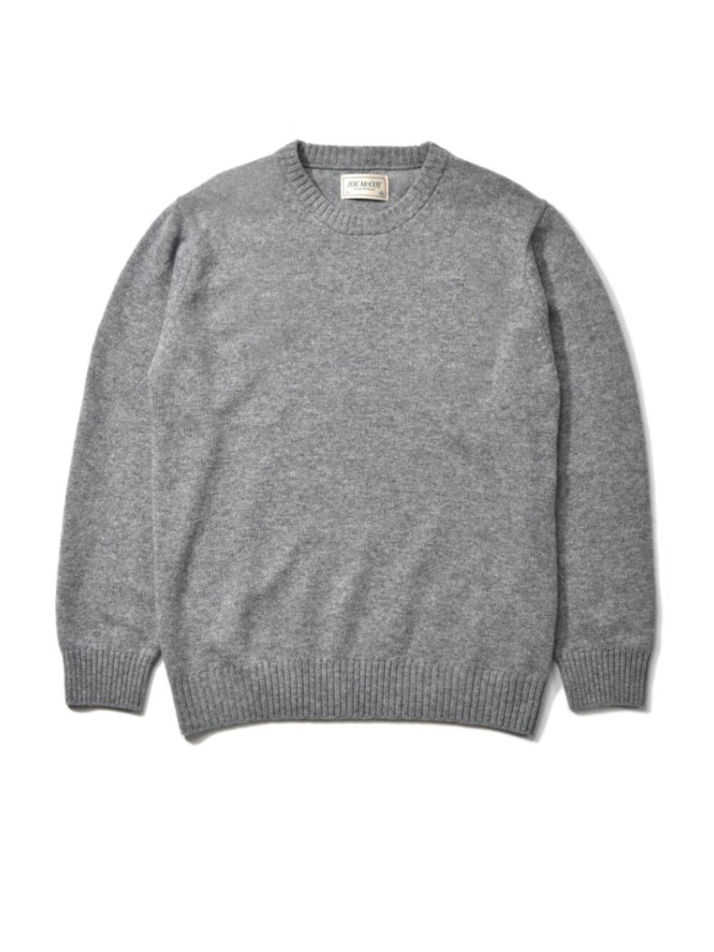 Joe McCoy Wool Blend Crewneck Sweater, Gray, size XL
